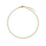 Naszyjnik z pereł naturalnych Pearls Classic z pozłacanym 24k zapięciem
