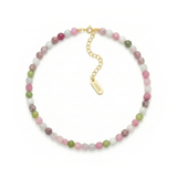 Naszyjnik Candy z kamieni jadeit turmalinowy