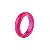 Pierścionek z kamienia naturalnego Kocie Oko Pink Flamingo