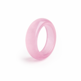 Pierścionek z kamienia naturalnego Kocie Oko pudrowy róż