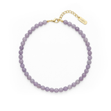 Naszyjnik Lavenda z kamieni anhydryt