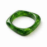Transparent Green Grass Resin Bracelet
