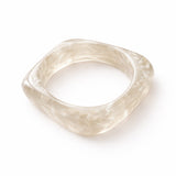 Bransoletka Transparent White z żywicy