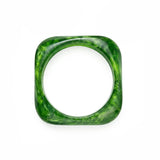 Transparent Green Grass Resin Bracelet