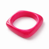 Bransoletka Transparent Pink Flamingo z żywicy