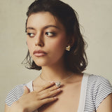 Kolczyki Hearts, srebro pokryte ceramiką