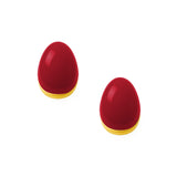 Kolczyki Tears mini z emalią Rouge 1 cm