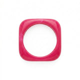 Bransoletka Transparent Pink Flamingo z żywicy