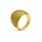 Prsten „Olive“ se smaltem