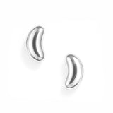 Kolczyki BEANS 2 cm, srebro pokryte ceramiką.