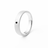 Pierścionek OVAL 3 mm, srebro pokryte ceramiką