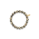 Náramek z fazetovaného citrínu se stříbrným přívěskem