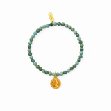 Bransoletka z fasetowanego turkusu z zawieszką