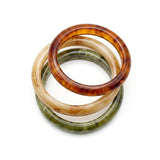 Bransoletka Transparent Amber Circle 3 in 1 z żywicy