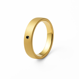 Pierścionek OVAL 3mm, pozłacany 24k złotem