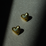 Kolczyki Hearts pozłacane 24k złotem