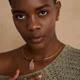 Mare necklace, 24k gold plated
