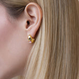 Kolczyki z kolekcji Sweet&Sour z kryształami w pozłoceniu 24k