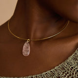 Mare necklace, 24k gold plated