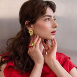 Náušnice Mare 3 cm, pozlacené