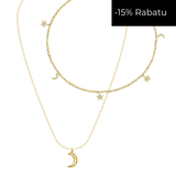 Zestaw naszyjników z księżycem i gwiazdkami