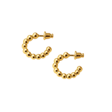 Kolczyki z kulek pokryte 24k - złotem