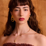 Kolczyki z kolekcji Echo w pozłoceniu