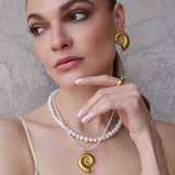 Naszyjnik Pearls Mare w pozłoceniu