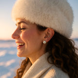 Kolczyki perły naturalne sztyfty srebro w pozłoceniu 1 cm