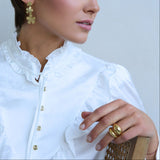 Pierścionek "Sote" w pozłoceniu mini