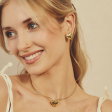 Zestaw kolczyki i naszyjnik z kolekcji Hearts w pozłoceniu