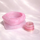 Bransoletka Transparent Pink z żywicy