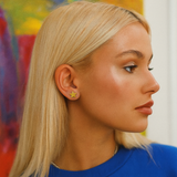 Kolczyki sztyfty gwiazdki - Shooting Stars w pozłoceniu 24k