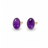 Earrings made of natural amber in a square shape, 24k gold-plated 925 sterling silver