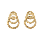 Kolczyki z kolekcji Echo w pozłoceniu