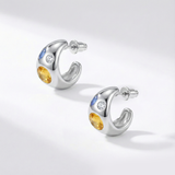 Kolczyki z kolekcji Sweet&Sour z kryształami w posrebrzeniu