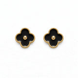 Yellow enamel La Fleur earrings