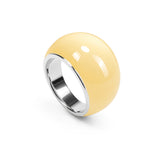 "Olive" ring with enamel