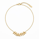 Naszyjnik MAMA w pozłoceniu 24k złotem