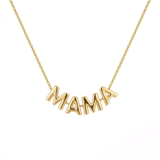 Naszyjnik MAMA w pozłoceniu 24k złotem