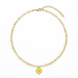 Náhrdelník Lovefull multistones s pozlaceným přívěskem