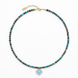 Naszyjnik La Fleur z turkusem