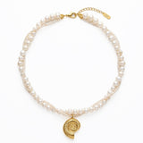 Naszyjnik Pearls Mare w pozłoceniu