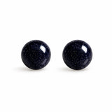 Rose Cat's Eye stone earrings - 24k gold-plated 925 silver