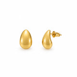 Kolczyki małe Tears 1 cm pozłacane 24k złotem